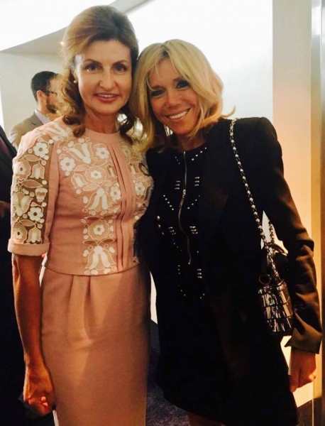 Стиль первых леди: Марина Порошенко и Бриджит Макрон встретились в Нью-Йорке