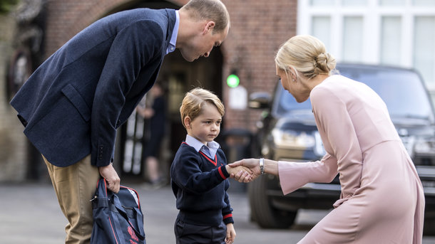 Принц Джордж впервые пошел в школу: в Сети появилось милое видео