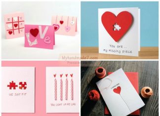 Валентинки на 14 февраля своими руками