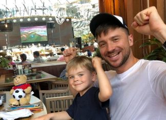 Сергей Лазарев и его семья, жена, дети