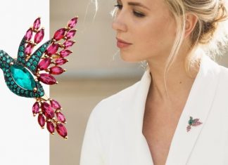 Как правильно носить брошь: виды брошей