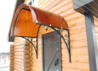 Виды козырьков для дома