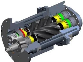 Как устроен винтовой компрессор?