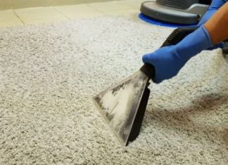 Этапы чистки ковров