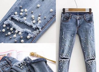 Сделайте ваши джинсы привлекательными — украсьте их стразами