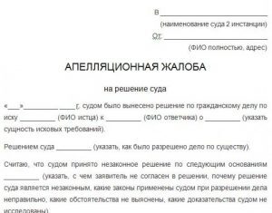 Как обжаловать решение суда?