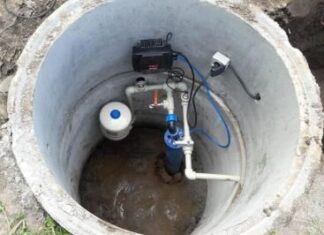 Установка кессона на скважину