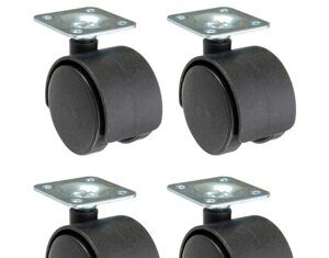 Виды колес и роликов для мебели