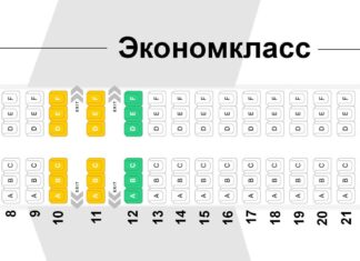 Как выбрать места в самолете авиакомпании Аэрофлот?