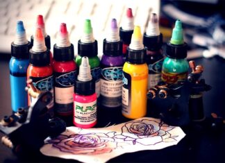 Виды красок для татуировок