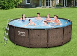 Установка каркасного бассейна