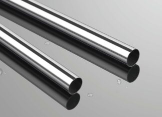 Хромированные трубы — отличия торгового оборудования