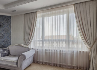 Правила сочетания штор и тюля