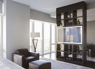 ТВ-зона в гостиной: варианты дизайна и обустройства