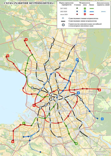
В 2024 году появятся новые станции в метро Санкт-Петербурга                