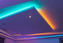 Виды натяжных потолков с подсветкой