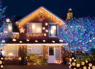 Как украсить дом снаружи на Новый Год?